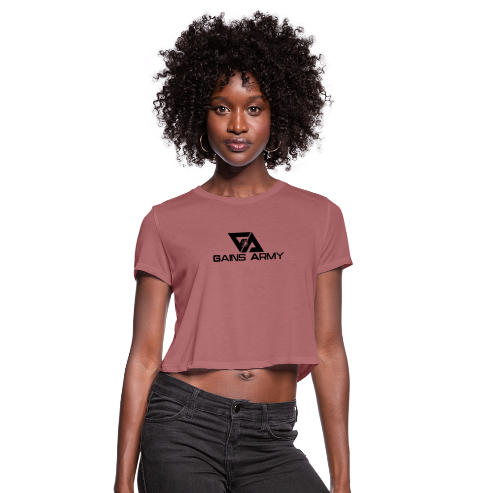 GainsArmy Cropped T-Shirt - mauve
