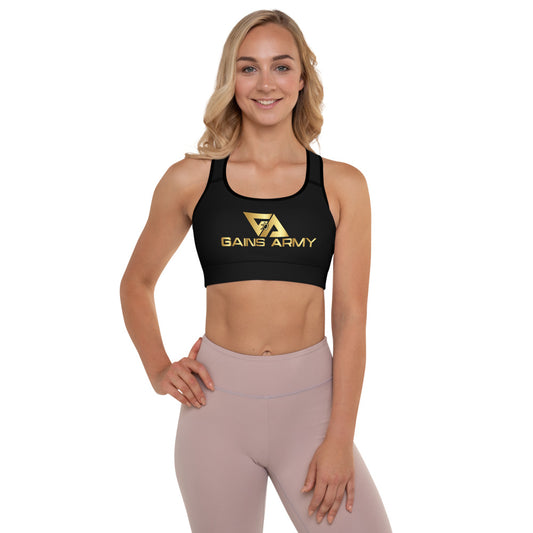 GainsArmy Padded Sports Bra