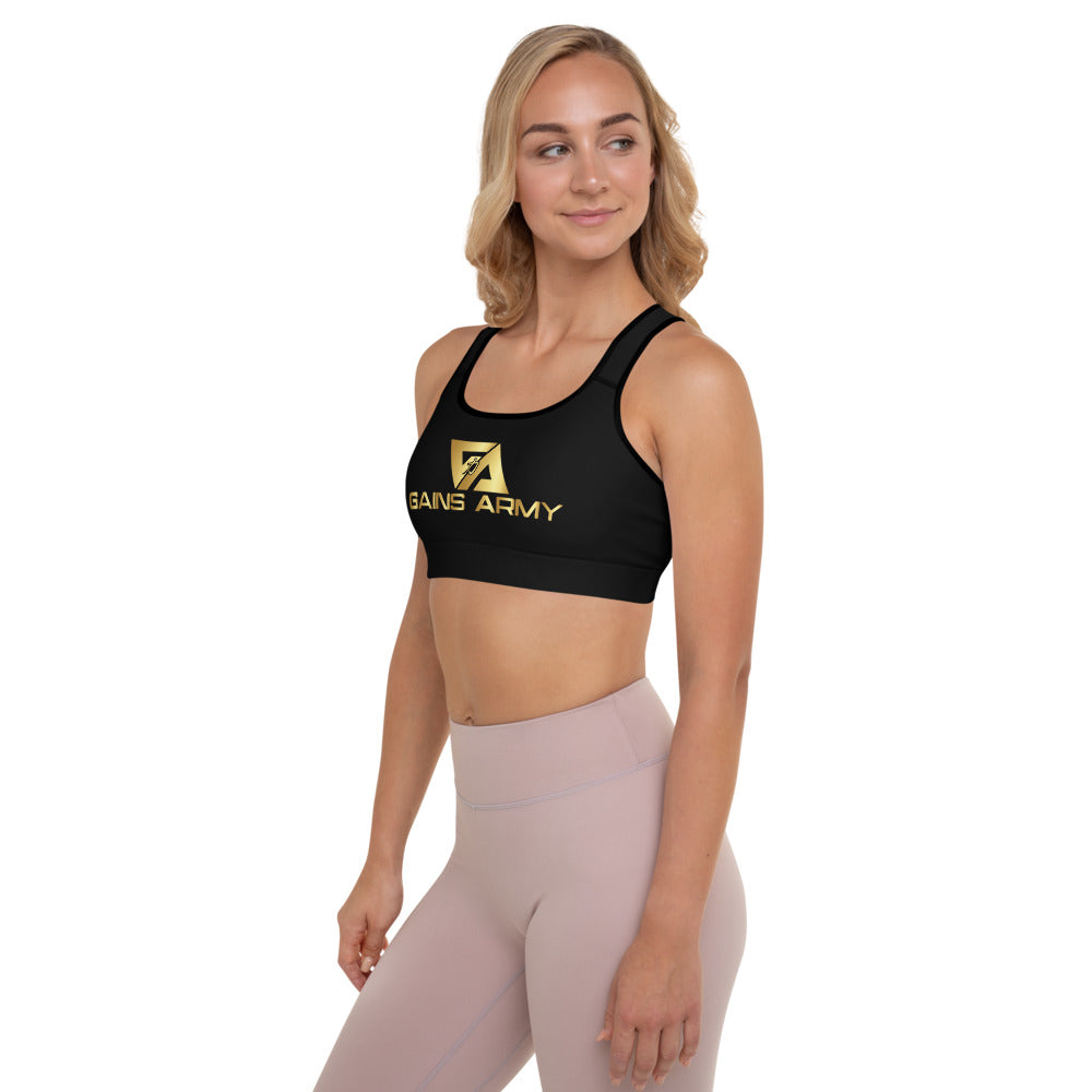 GainsArmy Padded Sports Bra