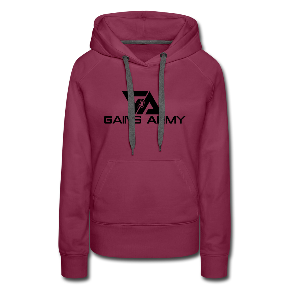 GainsArmy Original Hoodie - burgundy