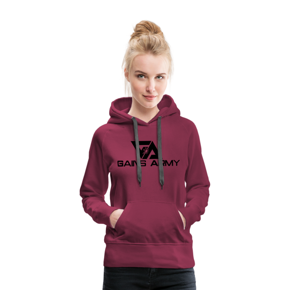 GainsArmy Original Hoodie - burgundy