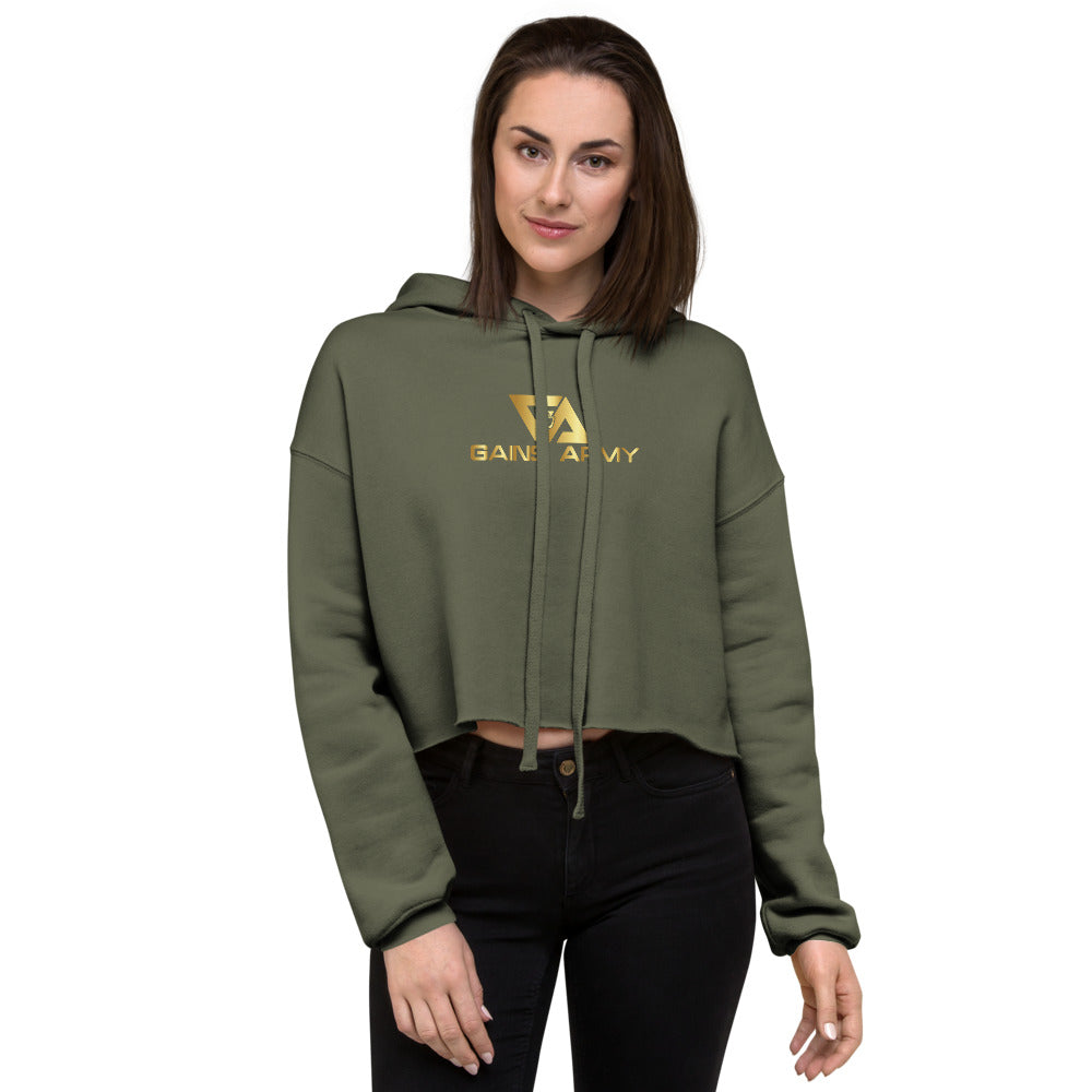 Gains Army Original Crop Hoodie